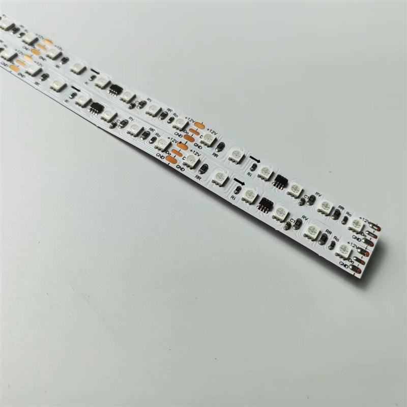 12V 24V 8MM宽 1米120灯2835RGB 幻彩SPI 无光斑霓虹管线条灯条