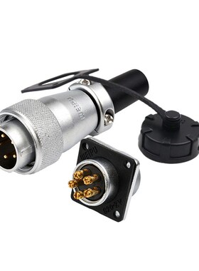 威浦航空插头插座连接器WS202芯3芯4芯5芯TQZ免焊接螺丝压接