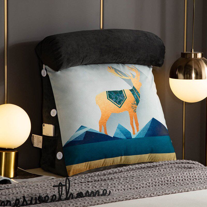 卧室床头软包榻榻米三角靠垫带头枕大靠枕客厅沙发护腰抱枕靠背垫