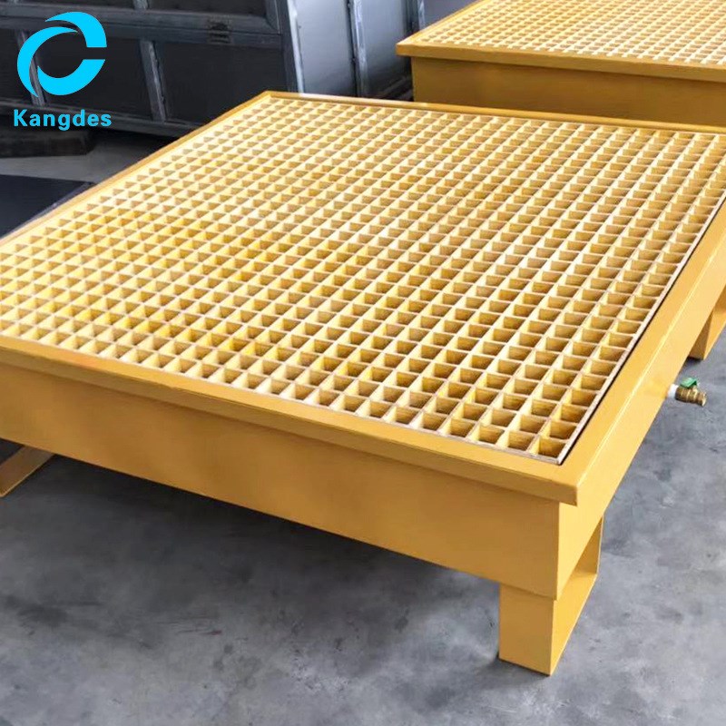 厂家化学品防泄漏托盘 网格油桶危废液体防泄漏托盘
