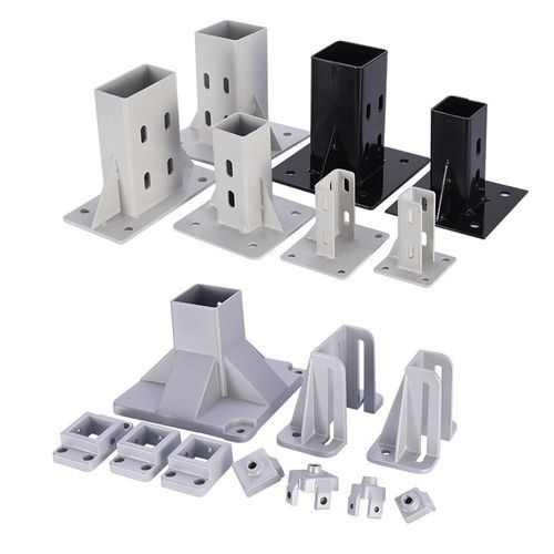 3030铝型材地脚连接件配件4040铝合金方形脚杯工业围栏底座固定件