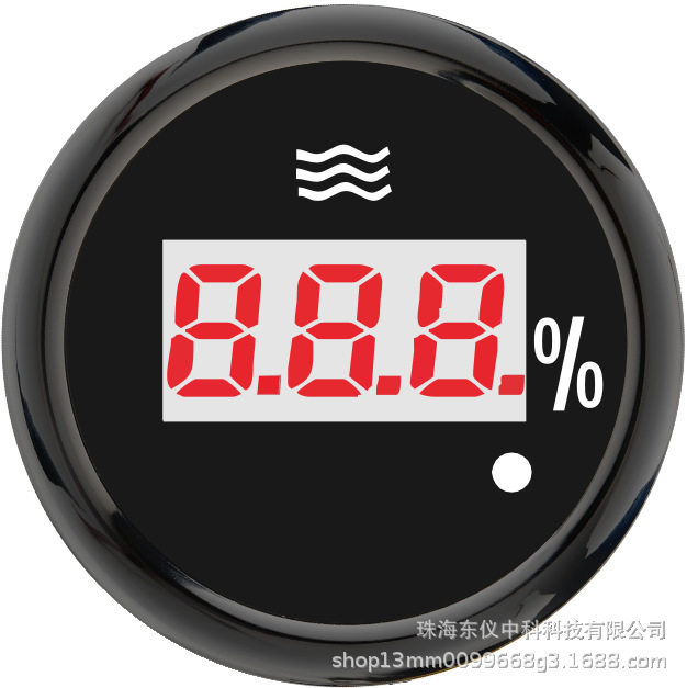 跨境热销52mm水位表房车游艇清水位显示汽车改装数显水位表通用