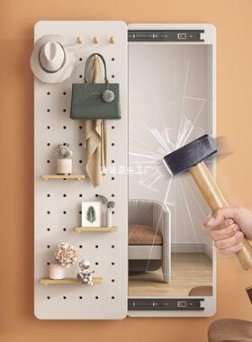 可关闭拉隐藏推镜挂子KYM折叠挂全身穿衣可遮挡隐形壁式玄墙关试