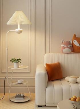 美卧式新款落地客厅沙发旁边几装VMK饰灯摆件复古一室床头柜体台