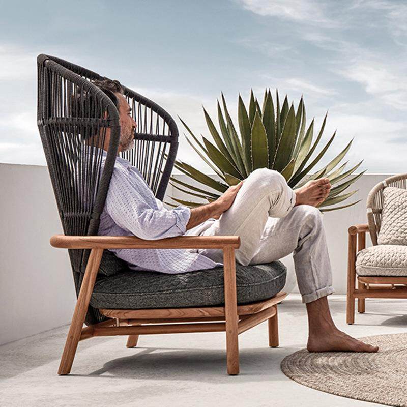 户台外沙发组合藤椅室AJF外墅庭院阳休闲藤编沙发椅实别木木柚沙