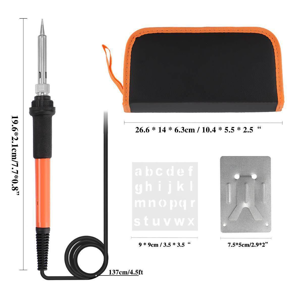 可调温烙铁套装71件套刻烙铁套雕电件画烙烫画电烙ADB铁套装