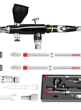 M180喷笔上色绘彩汽车美喷漆笔美工模型术喷绘笔02-0.3-0.5mQSE.m