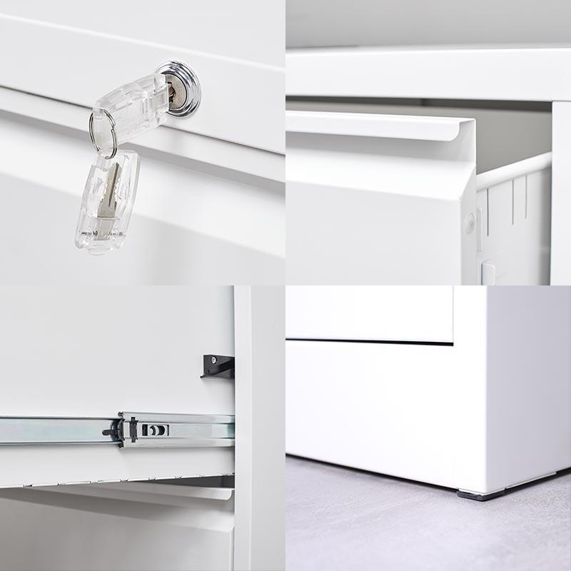 加JQ-1782厚办公室挂劳柜4f钢a文件办公c置物制柜卡箱三斗四斗档