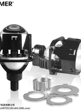 损ZIMM英ER2.5寸无安装双汽车透镜大灯LZLDED大灯光透镜P28高亮聚