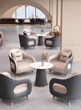 售楼处沙SF081701发一桌四椅酒店大会客接待沙堂发办商务单人室沙