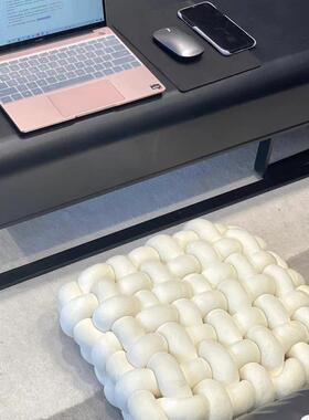 网红飘窗坐垫地毯垫地垫板垫编织时尚轻奢简约风地坐靠垫榻榻ZUQ