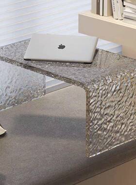 水波00纹飘窗小桌子亚克透桌明台茶几卧室力塌阳塌米矮沙发边几角