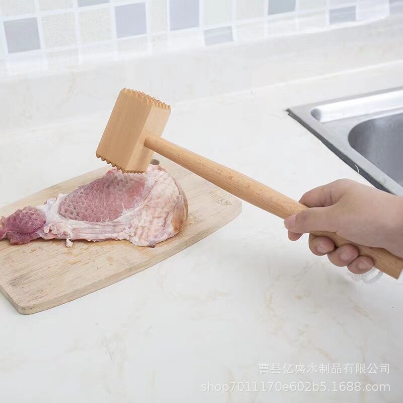 实木双头肉锤家用嫩肉断筋
