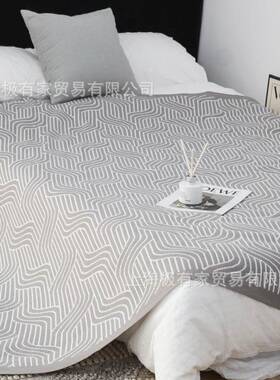 简约理毛毯办公室午睡毯XVZ用午休毯厅沙发毯盖毯客床上毯纹子