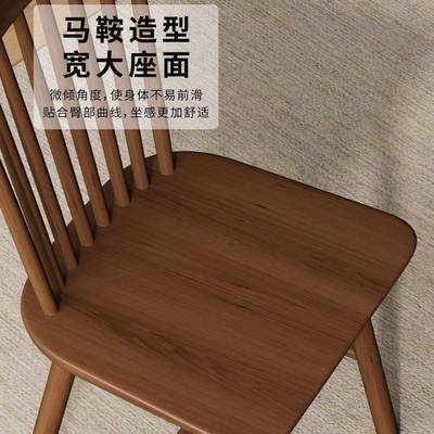 实木温莎椅子靠椅书家用中古SS01209桌椅新款美餐式复古背餐厅桌