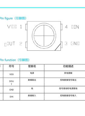 3528幻炫彩灯珠四脚内置IC可节IXJ程超高亮机械键盘奏灯彩LED光编