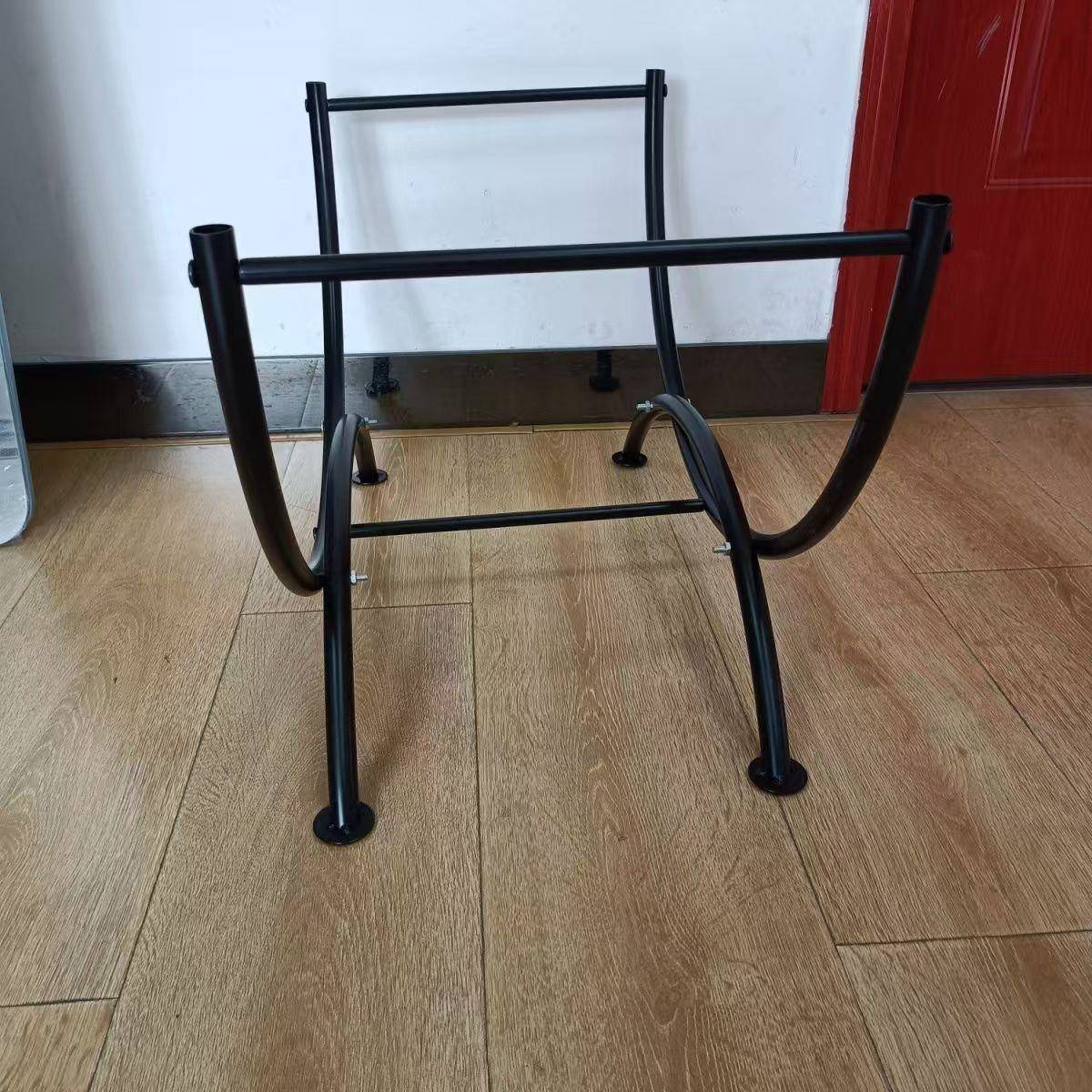 欧式铁物艺壁放炉半圆柴火架木柴收纳架壁才炉JUV配件置架木堆储