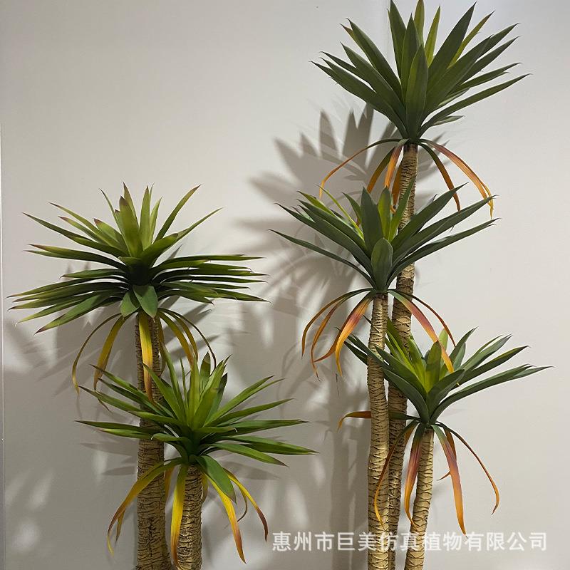 仿真荷兰铁植物树高-绿观叶盆栽摆件盆景商客厅场杆橱窗造景室内