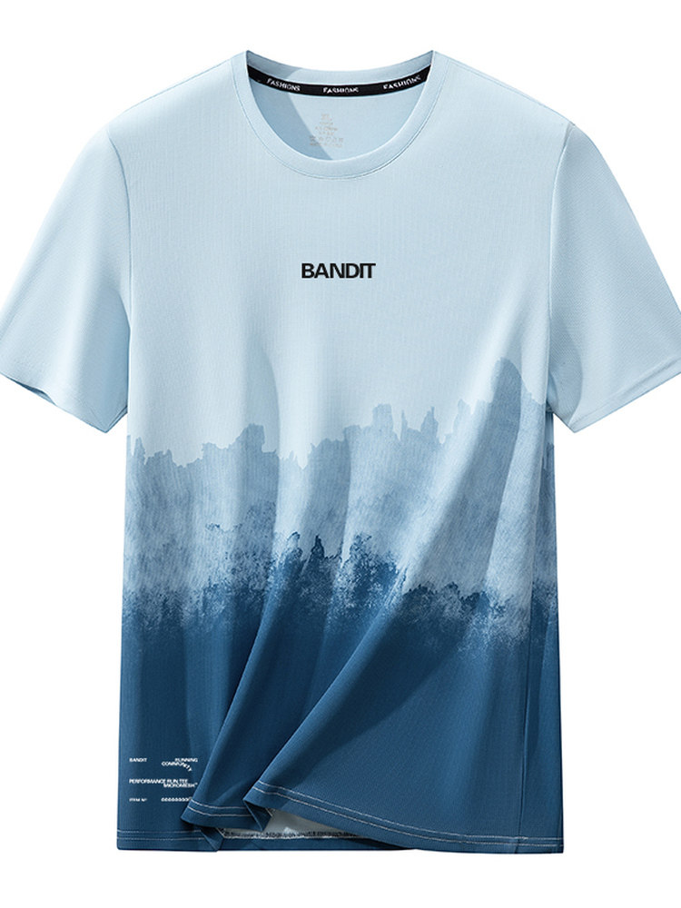 Bandit running运动健身跑步马拉松秀禾吸汗速干透气短袖T恤男