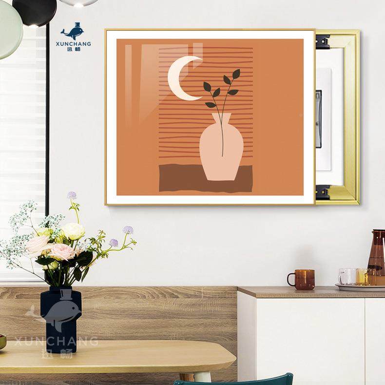 xyt开抽象简约电表箱装饰画盒遮弱F767HJ79电客厅挂画家挡用强电,家居饰品,现代装饰画,淘宝优惠券,粉丝福利购,淘宝优惠卷