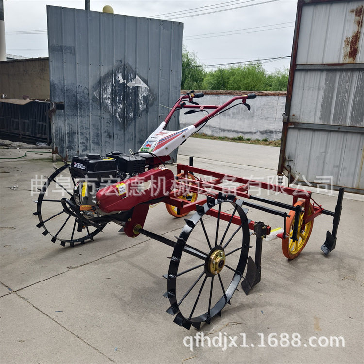 170汽油覆膜机 手扶高垄盖地膜机 花生土豆西瓜地膜铺膜机