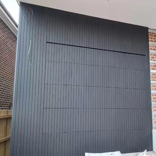 欧式 木纹栅闸铝合金车电库格门翻板静音动抗风别墅419商铺防盗卷