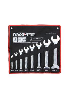 欧洲易尔拓YAT/OYT-4871/制双头呆扳手组套ELN8件套1英4--1-14