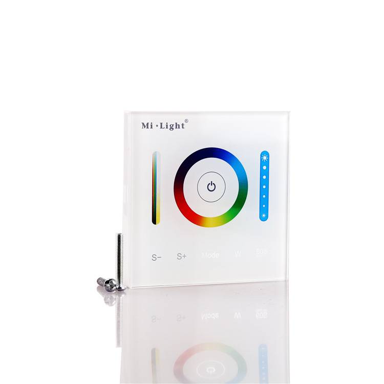 milight 2.4G智能触摸 rgbw灯带灯条 86型壁式面板灯具调光控制器