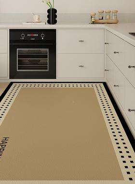 轻奢厨吸地房专用垫皮CF02革吸水垫油滑可擦免洗地毯防油耐防脏垫