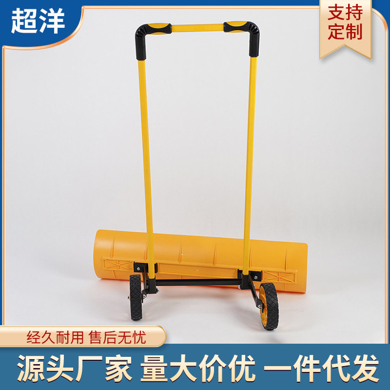 厂家直供手推式清雪铲小型除雪铲人工推雪双杆轮便捷铲雪除雪工具