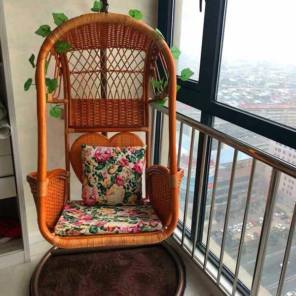 咨询客服藤吊篮藤编真椅吊椅单人摇阳台吊兰庭摇篮椅院编椅织摇篮