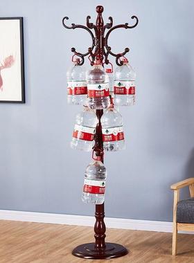 z%实木欧代式衣帽现架落地用挂包INB架单杆家式简约卧高档豪华挂