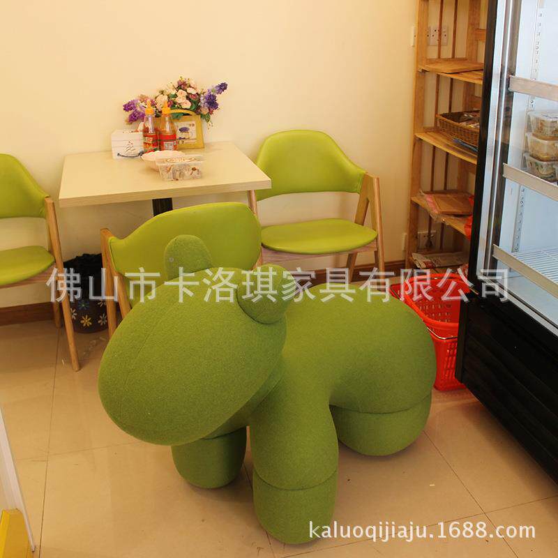 椅个性小马椅玩具展示创意卡通厅儿童椅红小狗椅客休闲网沙BKY发