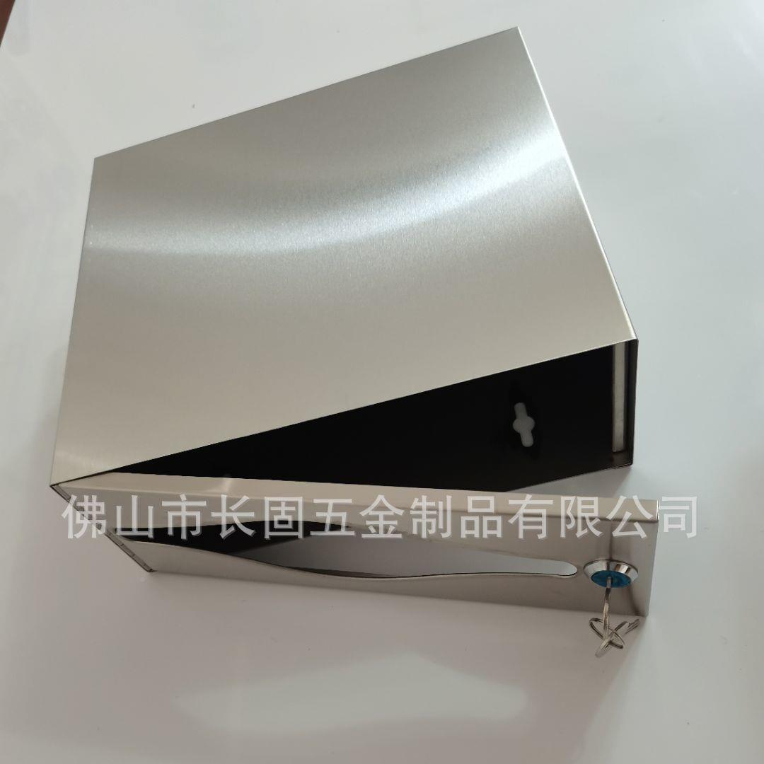 304锈钢商业洗手间擦手巾纸镜后箱挂藏墙式暗48不不锈钢抽纸盒