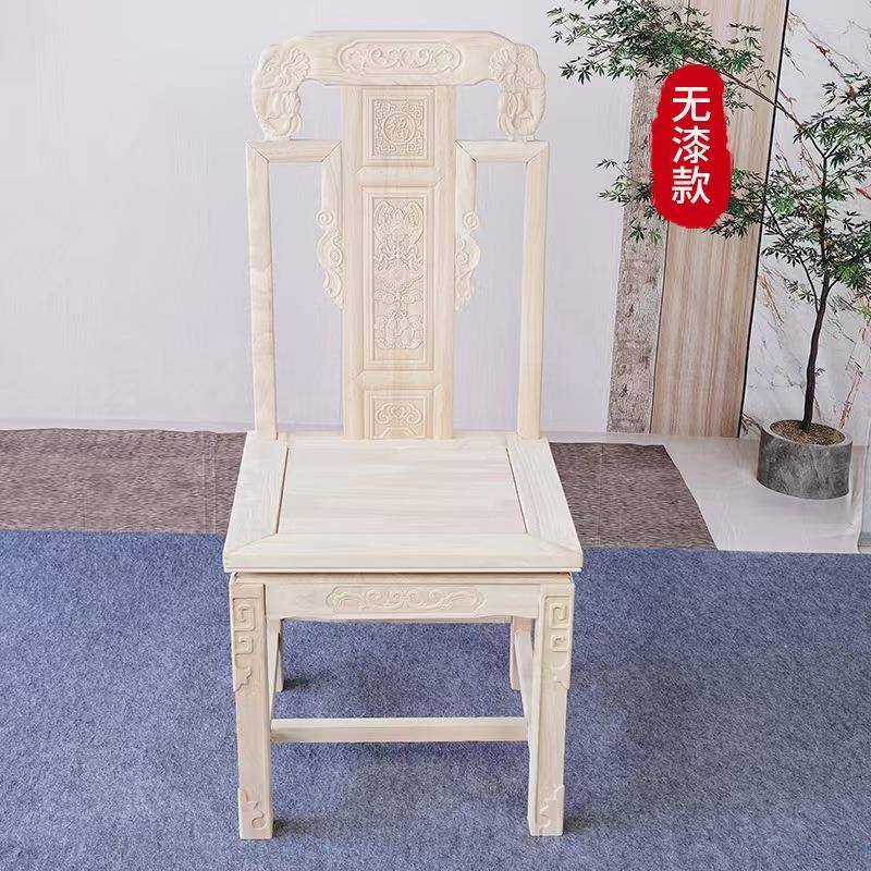 整装实木椅子中全仿古雕式花象典头椅XTY001家用古酒店靠背椅吃饭