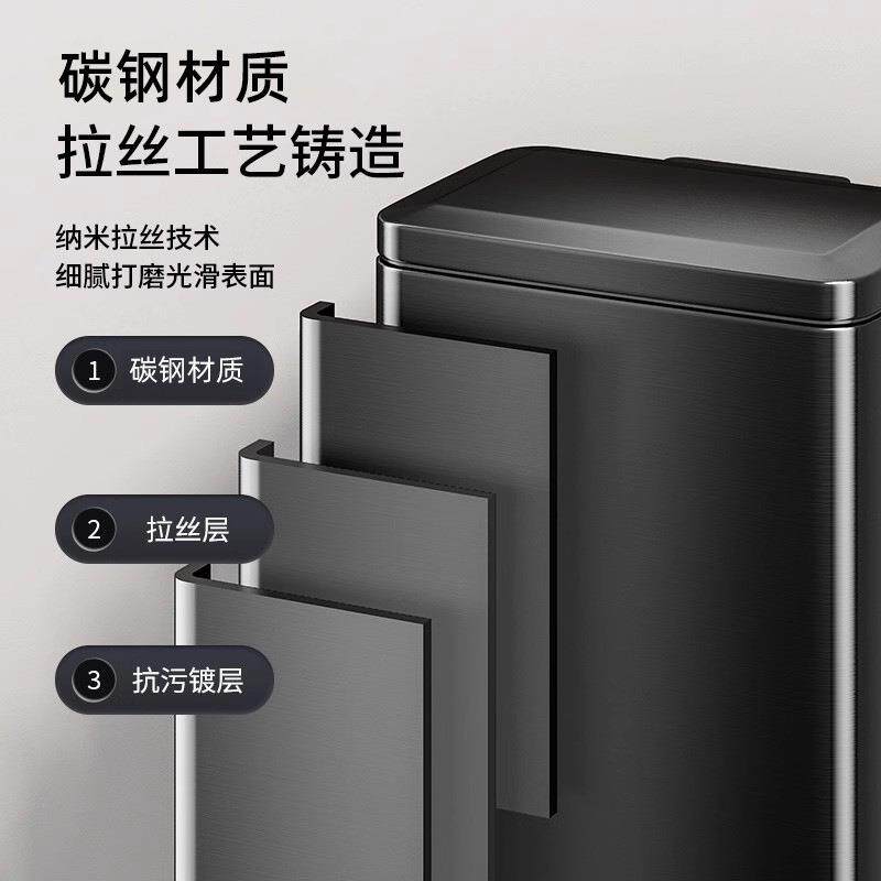 勤厨房垃圾桶家用带盖大号大容厕卫生间客厅所优JI51561脚量踩脚
