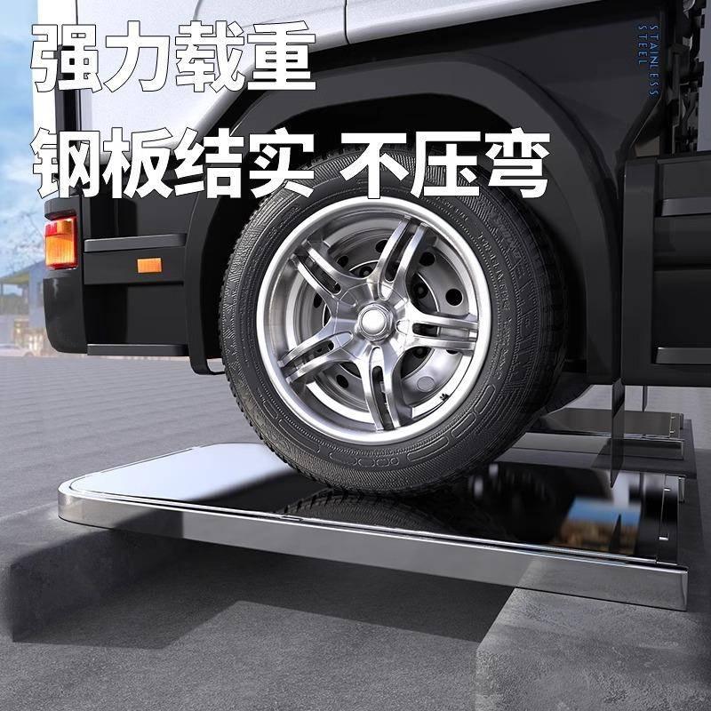 产304不锈钢小推车拉货手推车搬拖车平运板折叠静87219354音水海
