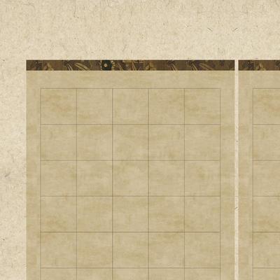 六尺三中条蜡染带格法半10012574宣纸方格书纸仿古半生熟毛笔字大