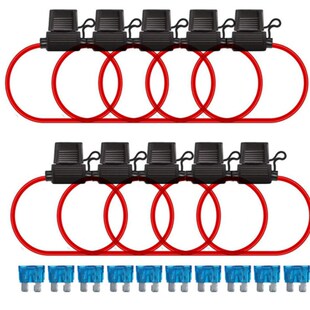 16AWG汽车内联带线保险丝座和ATC/ATO保险丝 15AMP标准插片保险丝