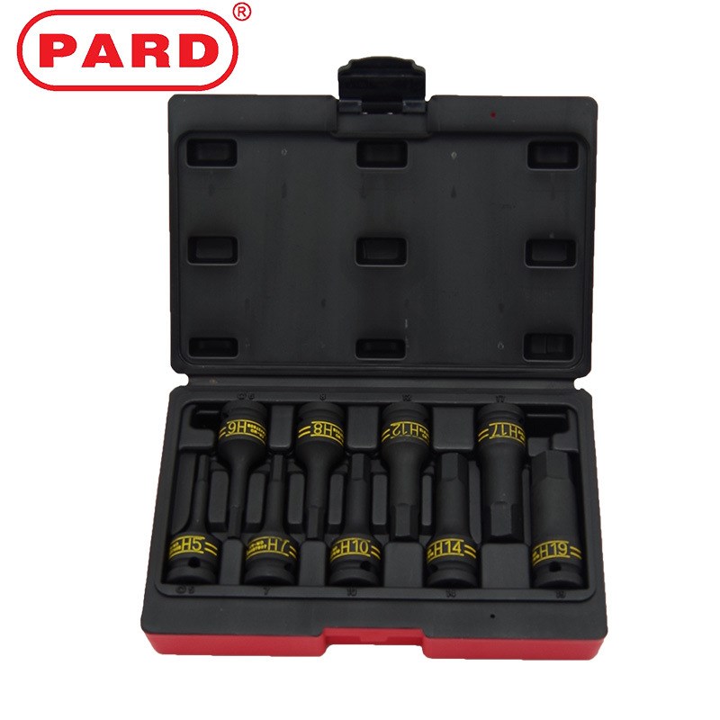 PARD气动六角旋具套筒9件套花型旋具套筒扭力扳手转接头7件套工具