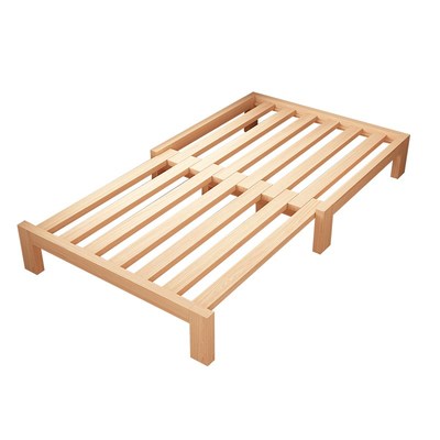 榉木实木床小户型沙发床客厅榻榻米抽拉床家用午休单人床架伸缩床