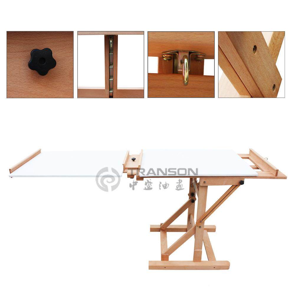 平中盛材画毛DHJ-3衡式国画油画两用升降山榉大型WXQ油画架