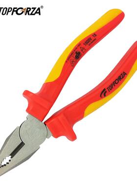 钢拓伏锐VDE-C-89铬1进口高压绝缘丝钳电工YRR钳VDE1000EV老虎钳