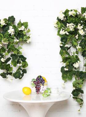 花仿真壁挂花藤绿植仿真花壁挂安海棠花藤蔓藤条HTHT-001藤徽