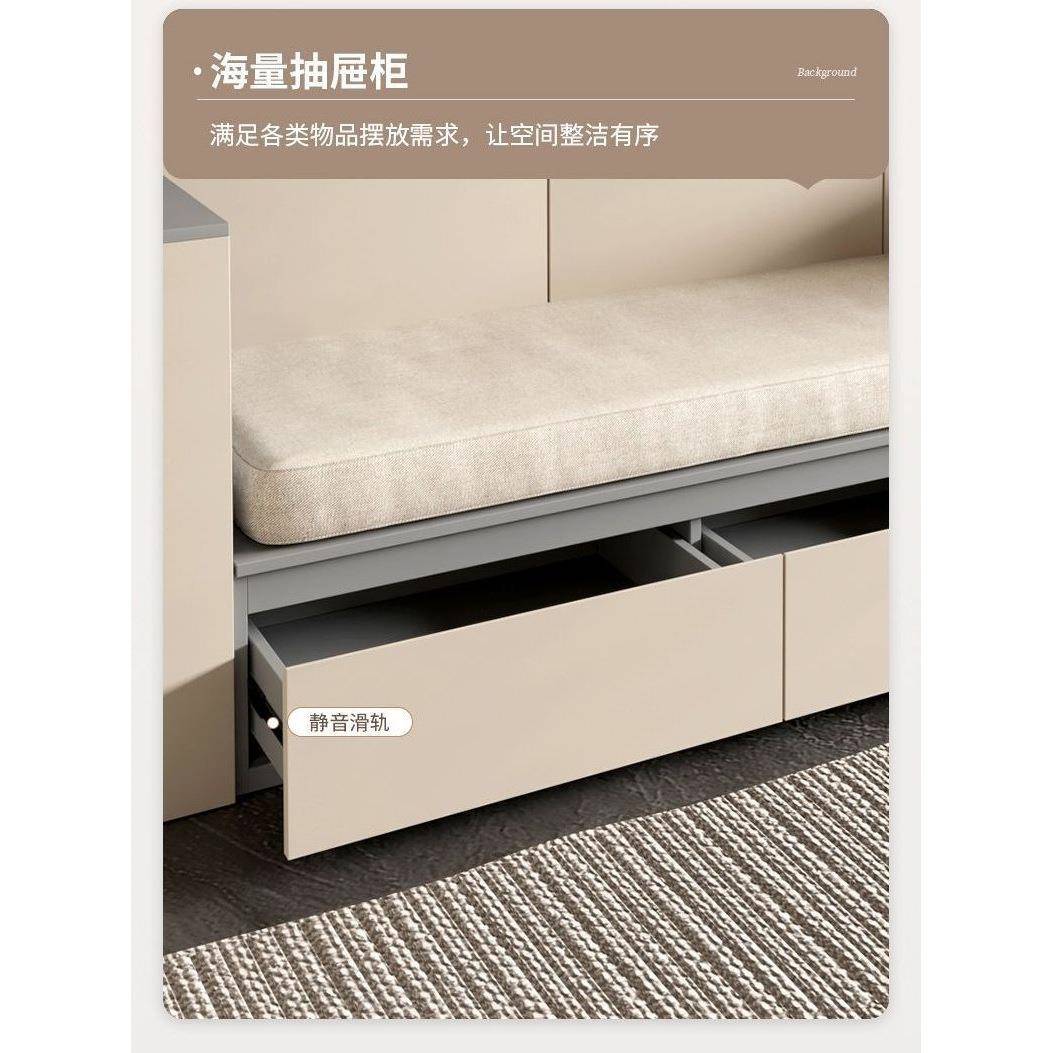 实木沙发书柜带一体架客厅墙柜卡简619约座组合多功能书背景柜储