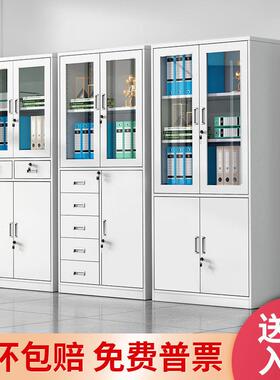 铁皮文柜办公资料档柜更钢制凭件证柜家用衣储物柜案带锁IRO柜子