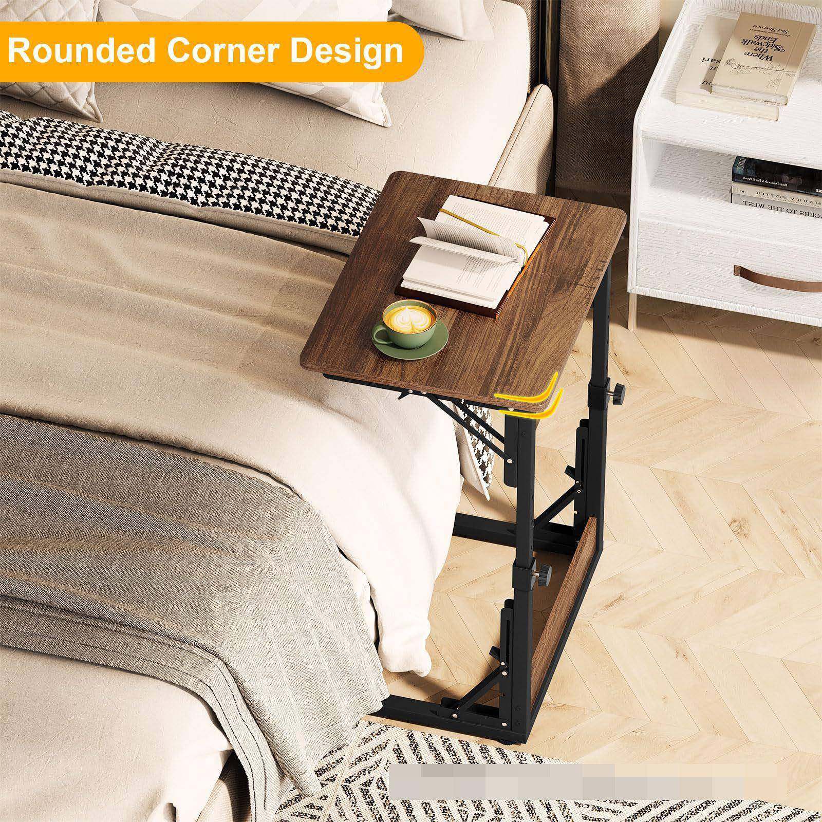 电折叠笔记本桌子边几茶桌木可制B-015托盘桌C形茶几沙发头床桌脑,住宅家具,角几/边几,淘宝优惠券,粉丝福利购,淘宝优惠卷