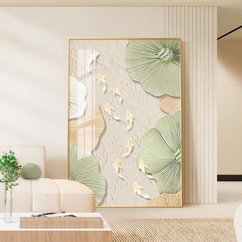 现客厅沙画后装饰单张简入户玄约关挂画落FXB地画单幅餐厅墙壁画