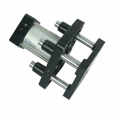 配四导顶升气缸QGBD63/80PFT-4柱0/50带磁行程平移机件升降气缸