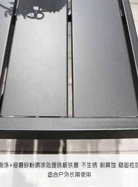 户外阳台栏杆铁艺挂桌用约可折叠悬挂小家桌子休闲80056简吧台桌